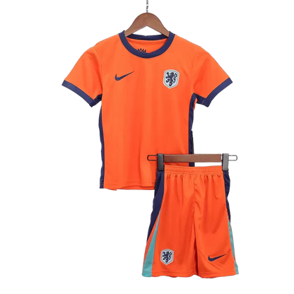 Kid's Netherlands Home Soccer Jersey Kit(Jersey+Shorts) 2024 topsoccerjerseys.com