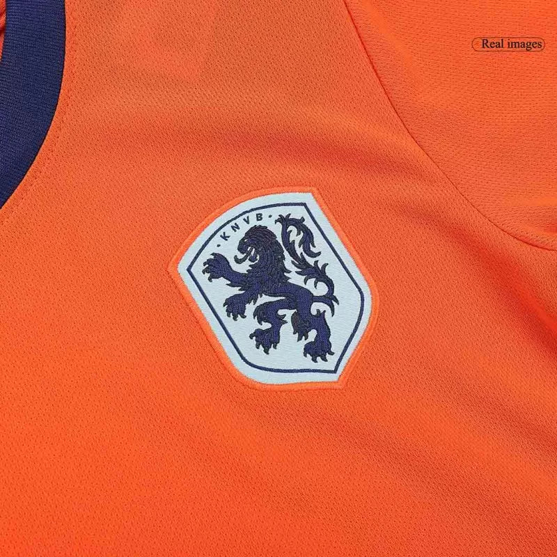 Kid's Netherlands Home Soccer Jersey Kit(Jersey+Shorts) 2024 topsoccerjerseys.com