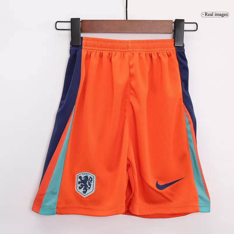 Kid's Netherlands Home Soccer Jersey Kit(Jersey+Shorts) 2024 topsoccerjerseys.com