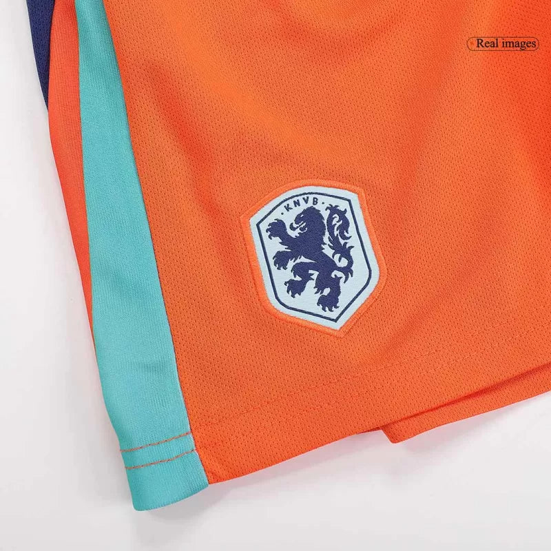 Kid's Netherlands Home Soccer Jersey Kit(Jersey+Shorts) 2024 topsoccerjerseys.com