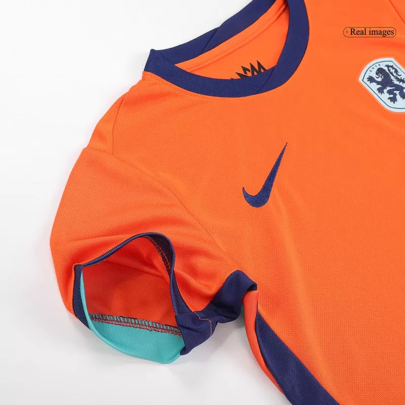 Kid's Netherlands Home Soccer Jersey Kit(Jersey+Shorts) 2024 topsoccerjerseys.com