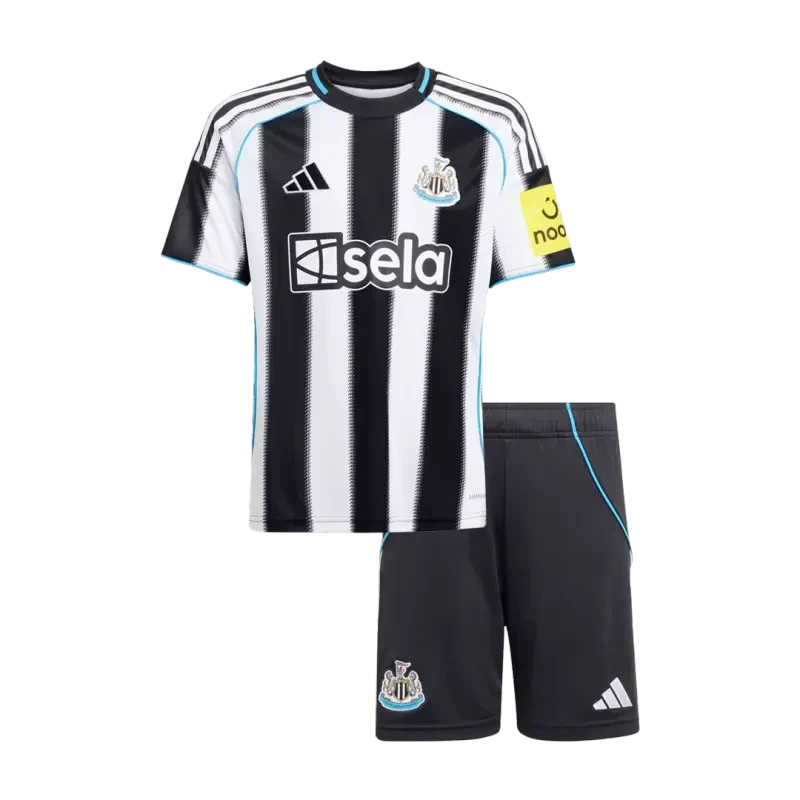 Kid's Newcastle United Home Soccer Jersey Kit(Jersey+Shorts) 2025/26 Top Koszulki Pilka Sklep