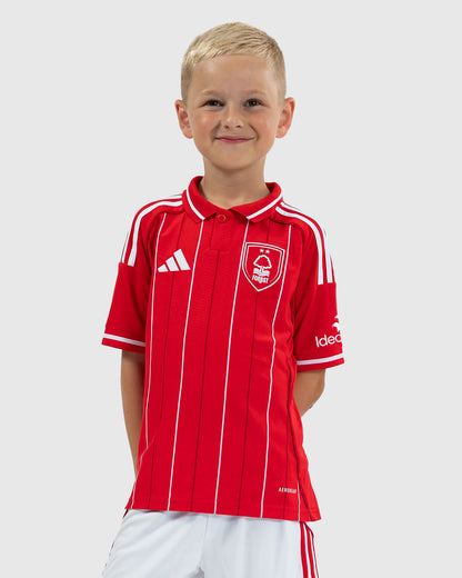 Kid's Nottingham Forest Home Soccer Jersey Kit(Jersey+Shorts) 2025/26 Top Koszulki Pilka Sklep