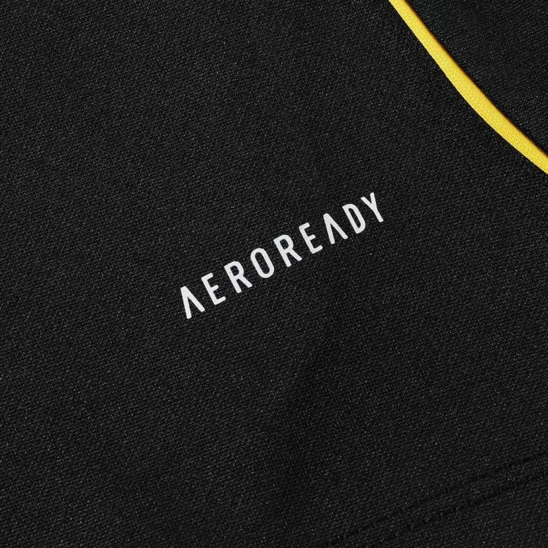 Kid's Real Madrid 1/4 Zip Training Kit (Jacket+Pants) 2025/26 - Black Top Koszulki Pilka Sklep