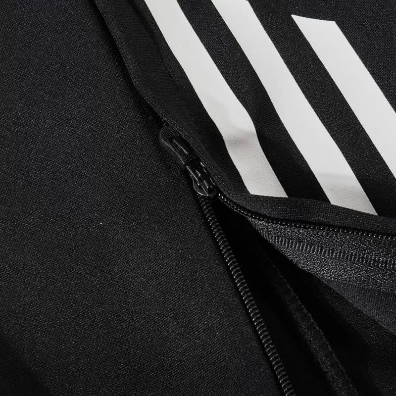 Kid's Real Madrid 1/4 Zip Training Kit (Jacket+Pants) 2025/26 - Black Top Koszulki Pilka Sklep