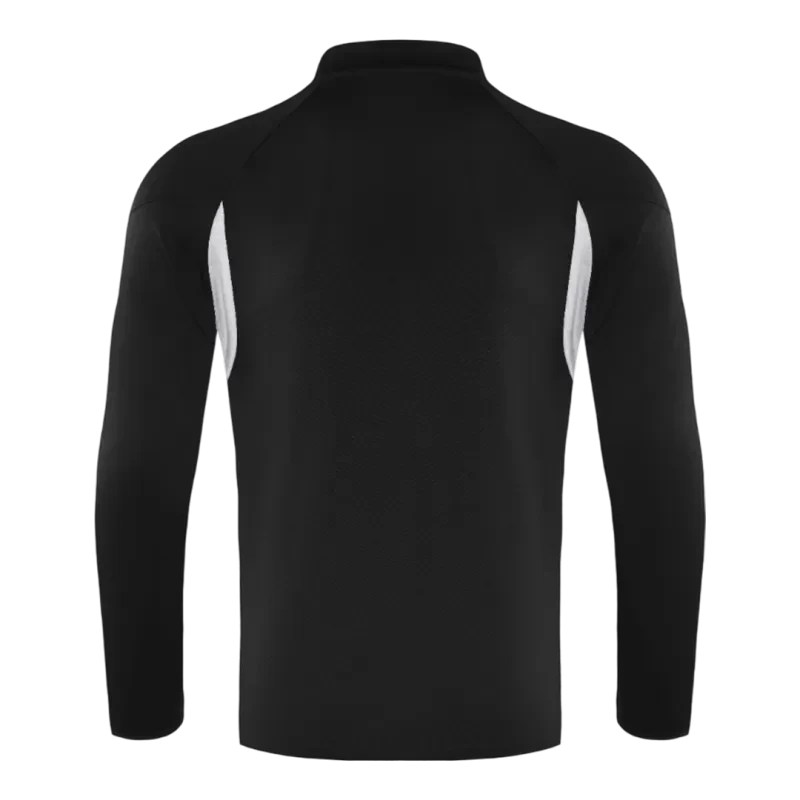 Kid's Real Madrid 1/4 Zip Training Kit (Jacket+Pants) 2025/26 - Black Top Koszulki Pilka Sklep
