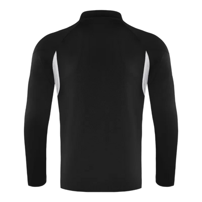 Kid's Real Madrid 1/4 Zip Training Kit (Jacket+Pants) 2025/26 - Black Top Koszulki Pilka Sklep