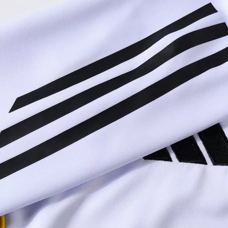 Kid's Real Madrid 1/4 Zip Training Kit (Jacket+Pants) 2025/26 - White Top Koszulki Pilka Sklep