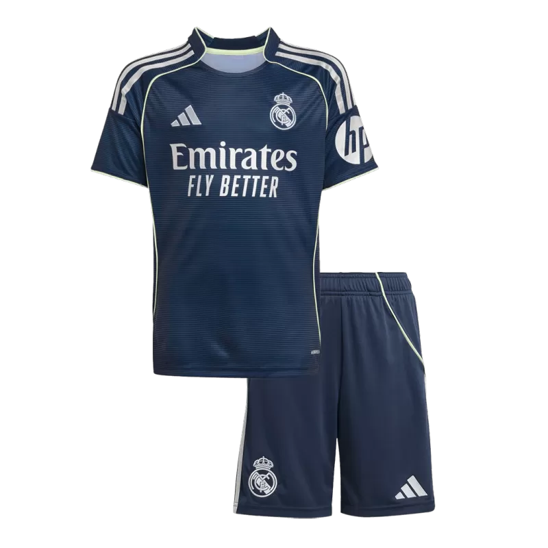 Kid's Real Madrid Away Soccer Jersey Kit(Jersey+Shorts) 2025/26 Top Koszulki Pilka Sklep