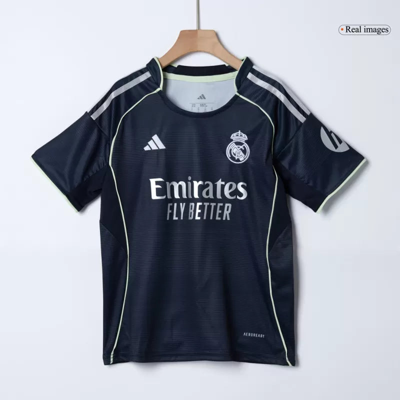 Kid's Real Madrid Away Soccer Jersey Kit(Jersey+Shorts) 2025/26 Top Koszulki Pilka Sklep