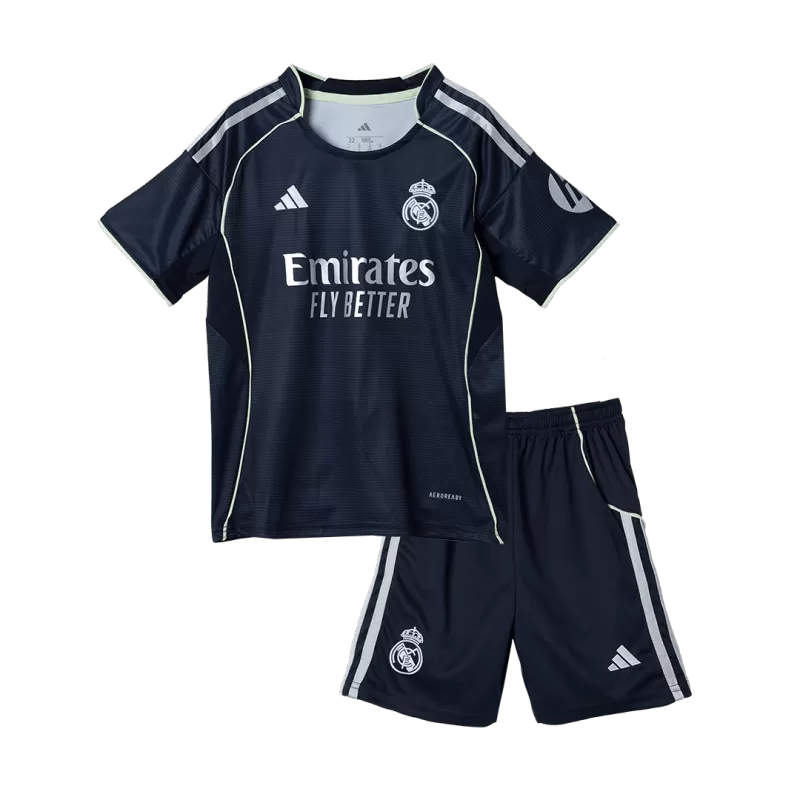 Kid's Real Madrid Away Soccer Jersey Kit(Jersey+Shorts) 2025/26 Top Koszulki Pilka Sklep