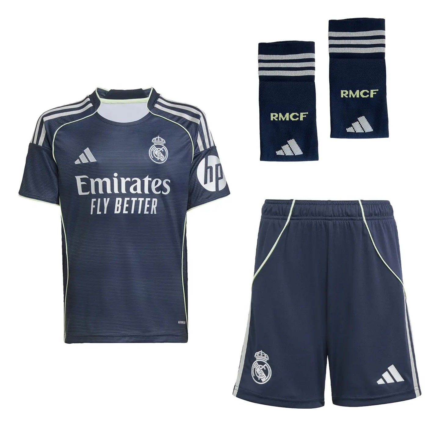 Kid's Real Madrid Away Soccer Jersey Kit(Jersey+Shorts+Socks) 2025/26 Top Koszulki Pilka Sklep