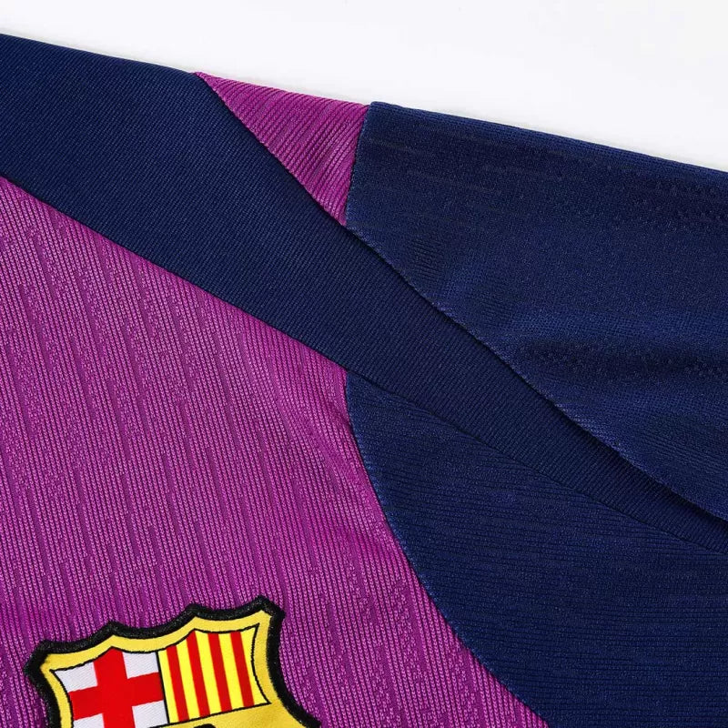 Kids Barcelona 1/4 Zip Training Kit (Jacket + Pants) 2025/26 - Purple Top Koszulki Pilka Sklep