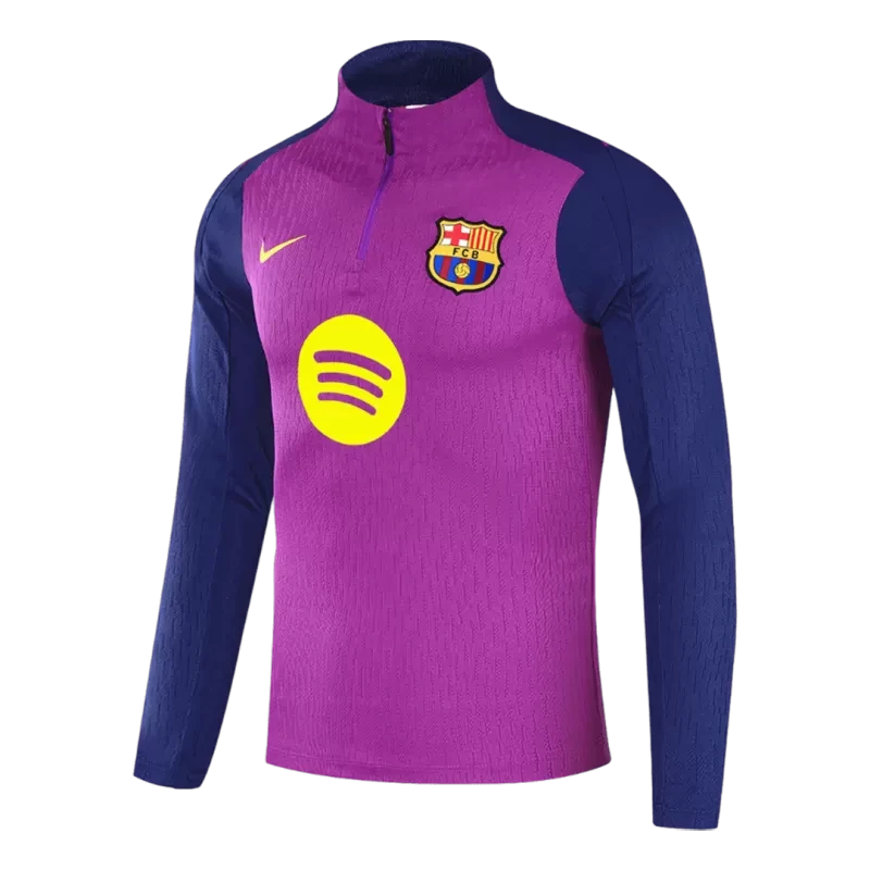 Kids Barcelona 1/4 Zip Training Kit (Jacket + Pants) 2025/26 - Purple Top Koszulki Pilka Sklep