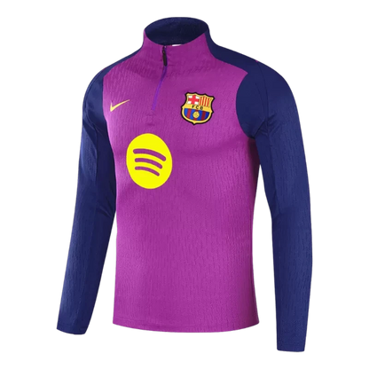 Kids Barcelona 1/4 Zip Training Kit (Jacket + Pants) 2025/26 - Purple Top Koszulki Pilka Sklep