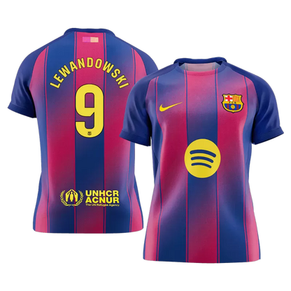 Koszulka domowa Lewandowskiego Barcelony nr 9 na sezon 2025/26 – UCL