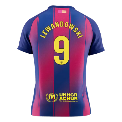 Koszulka domowa Lewandowskiego Barcelony nr 9 na sezon 2025/26 – UCL