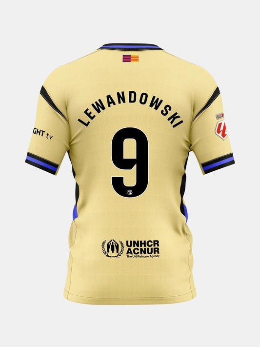 Player Version Barcelona x Kobe Bryant Lewandowski #9 Away 2025/26 Soccer Jersey - La Liga Top Koszulki Pilka Sklep