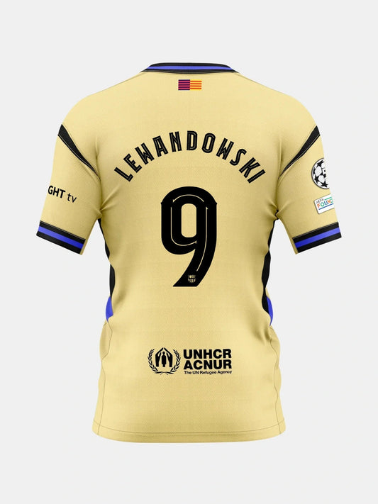 Player Version Barcelona x Kobe Bryant Lewandowski #9 Away 2025/26 Soccer Jersey - UCL Top Koszulki Pilka Sklep