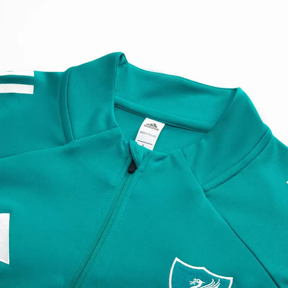 Liverpool 1/4 Zip Training Jacket Kit (Jacket+Pants) 2025/26 - Green Top Koszulki Pilka Sklep