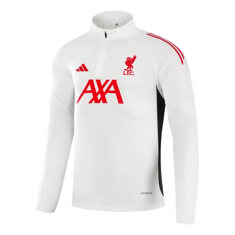 Liverpool 1/4 Zip Training Jacket Kit (Jacket+Pants) 2025/26 - White Top Koszulki Pilka Sklep