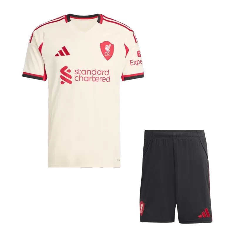 Liverpool Away Soccer Jersey Kit (Jersey+Shorts) 2025/26 Top Koszulki Pilka Sklep