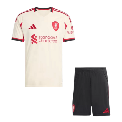 Liverpool Away Soccer Jersey Kit (Jersey+Shorts) 2025/26 Top Koszulki Pilka Sklep