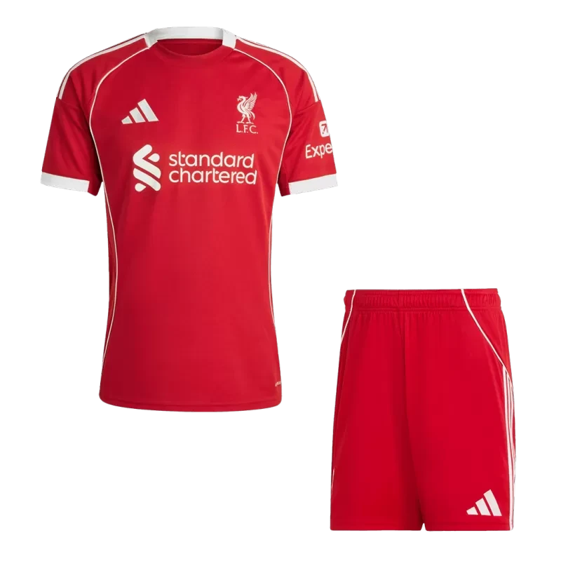 Liverpool Home Soccer Jersey Kit (Jersey+Shorts) 2025/26 Top Koszulki Pilka Sklep