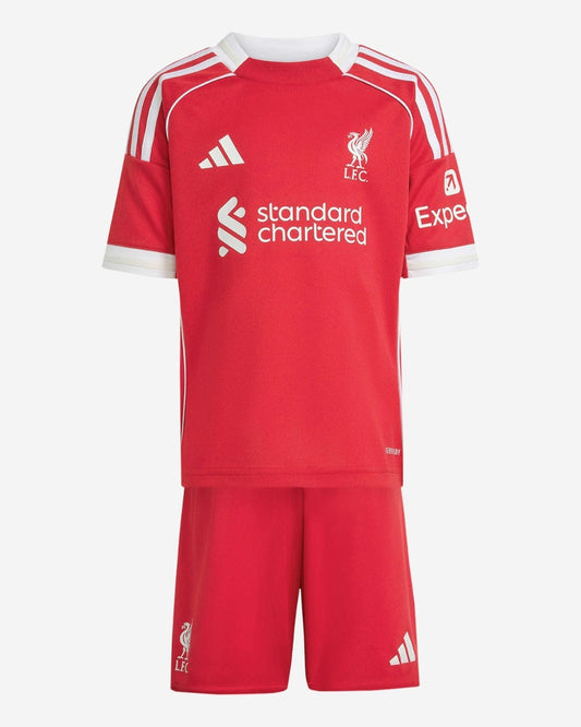 Liverpool Kids Home Soccer Jersey 2025/26 (Jersey+Shorts) Top Koszulki Pilka Sklep