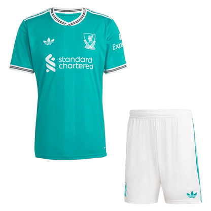 Liverpool Third Away Soccer Jersey 2025/26 Kit(Jersey+Shorts) Top Koszulki Pilka Sklep