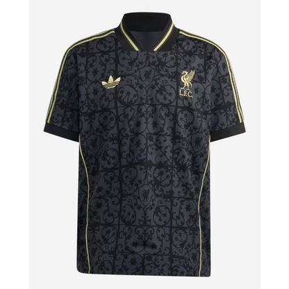 Liverpool LFSTLR Tee Black & Gold Soccer Jersey 2025/26 Top Koszulki Pilka Sklep