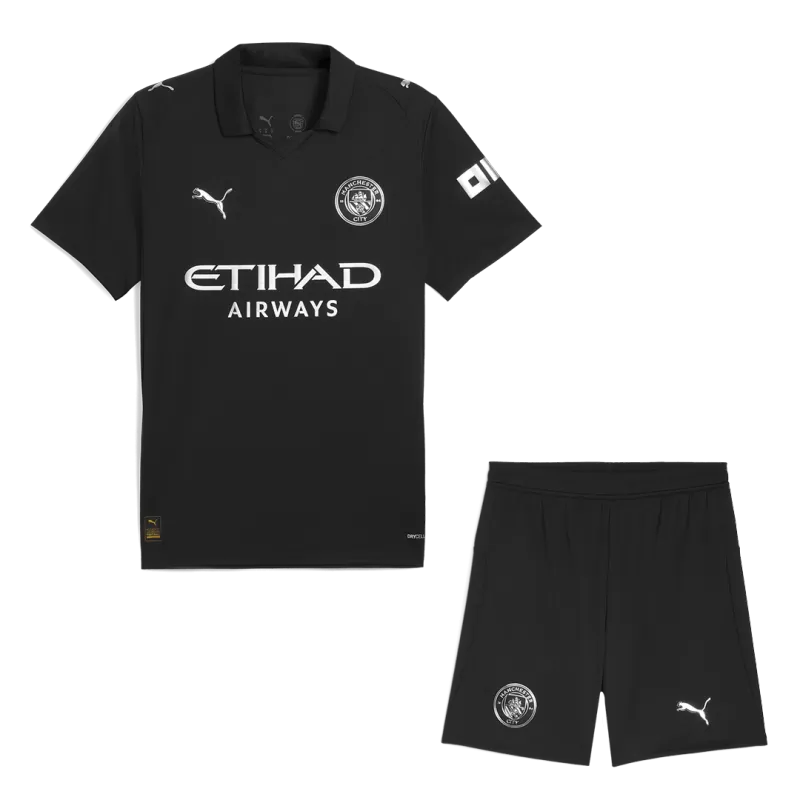 Manchester City Away Jersey Kit (Jersey+Shorts) 2025/26 Top Koszulki Pilka Sklep
