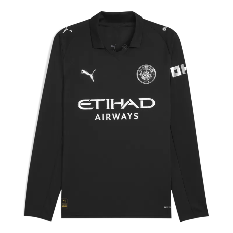 Manchester City Away Long Sleeve Soccer Jersey 2025/26