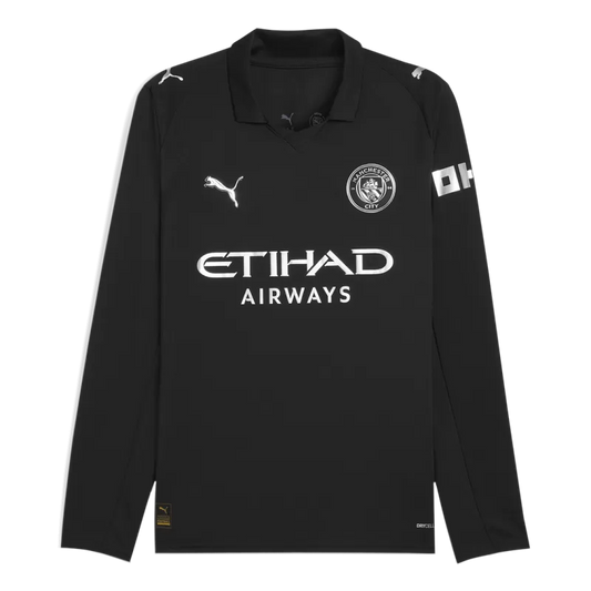 Manchester City Away Long Sleeve Soccer Jersey 2025/26