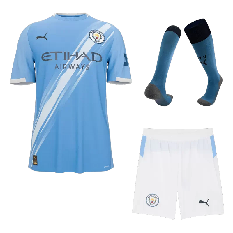 Manchester City Home Jersey Kit (Jersey+Shorts+Socks) 2025/26 Top Koszulki Pilka Sklep