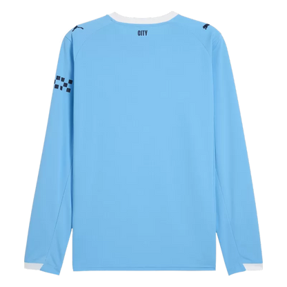 Manchester City Home Long Sleeve Soccer Jersey 2025/26 Top Koszulki Pilka Sklep