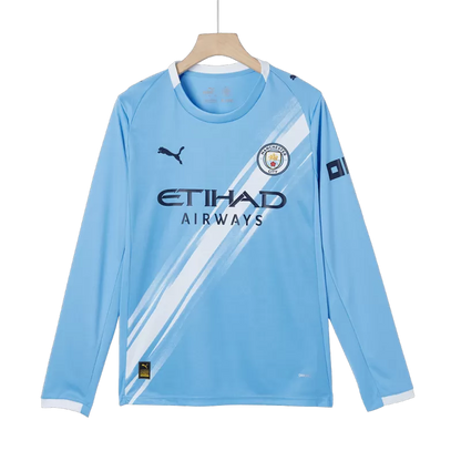 Manchester City Home Long Sleeve Soccer Jersey 2025/26 Top Koszulki Pilka Sklep