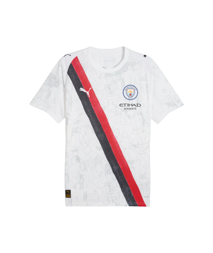 Koszulka piłkarska Manchester City KidSuper męska - biała/czarna Top Koszulki Pilka Sklep