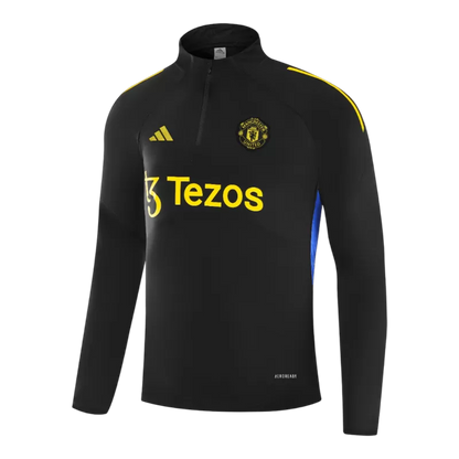 Manchester United 1/4 Zip Training Kit (Jacket+Pants) 2025/26 - Black Top Koszulki Pilka Sklep
