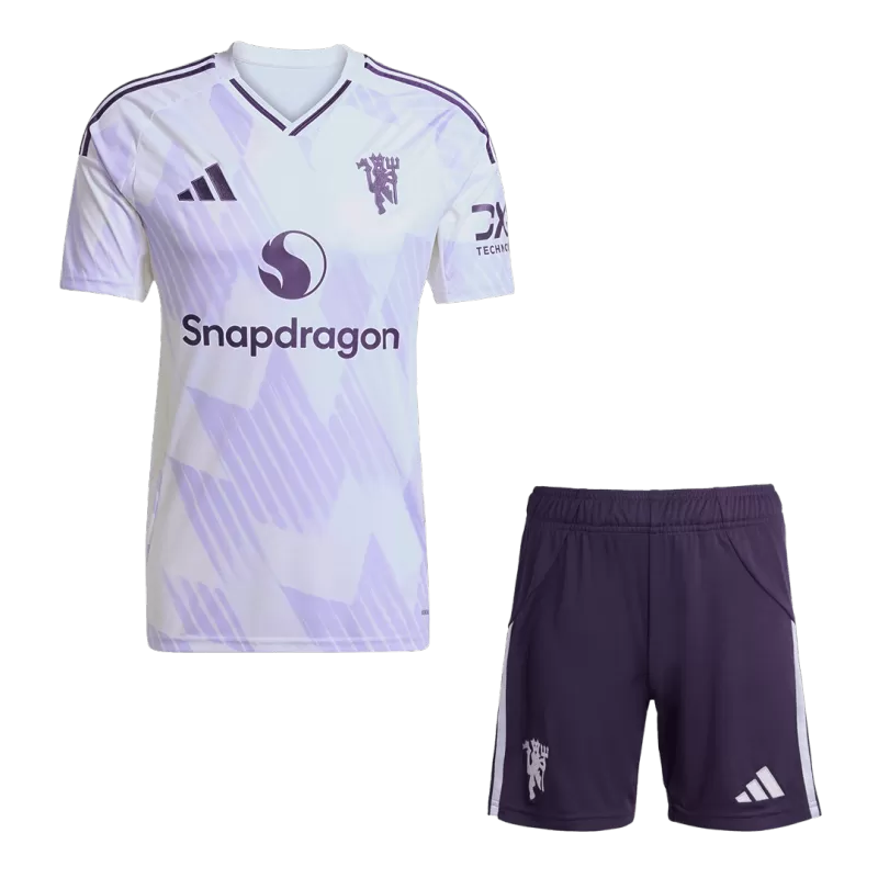 Manchester United Away Soccer Jersey Kit(Jersey+Shorts) 2025/26 Top Koszulki Pilka Sklep