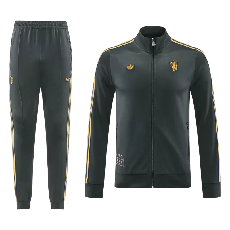 Manchester United Training Jacket Kit (Jacket+Pants) 2025/26 - Black