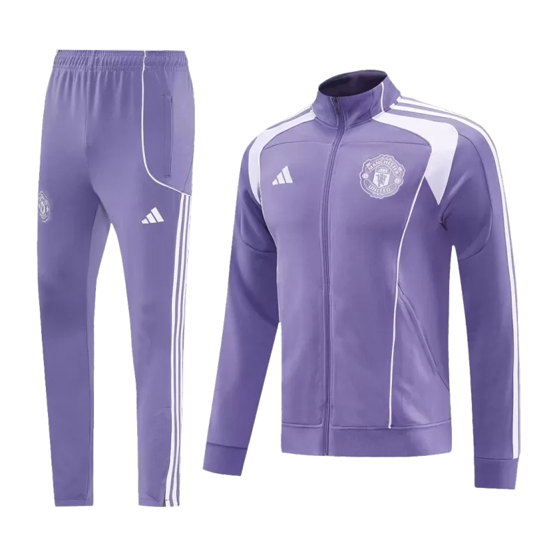 Manchester United Training Jacket Kit (Jacket+Pants) 2025/26 - Purple Top Koszulki Pilka Sklep