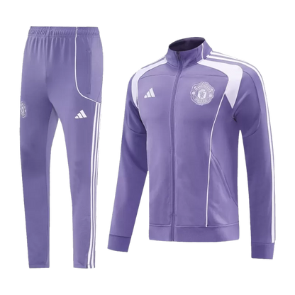 Manchester United Training Jacket Kit (Jacket+Pants) 2025/26 - Purple Top Koszulki Pilka Sklep