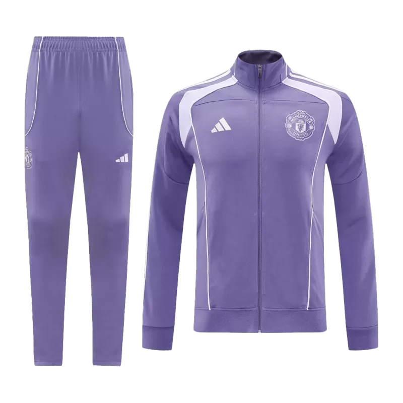 Manchester United Training Jacket Kit (Jacket+Pants) 2025/26 - Purple Top Koszulki Pilka Sklep