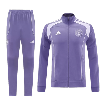 Manchester United Training Jacket Kit (Jacket+Pants) 2025/26 - Purple Top Koszulki Pilka Sklep