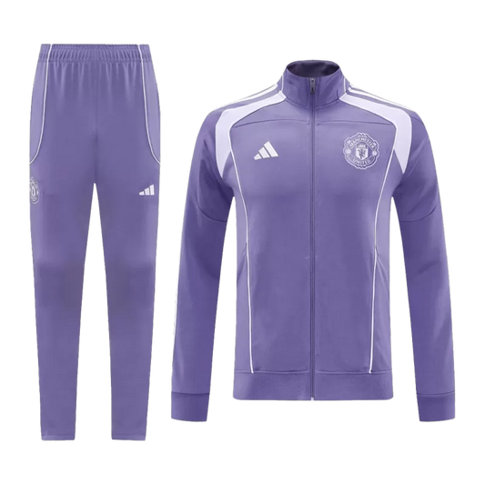 Manchester United Training Jacket Kit (Jacket+Pants) 2025/26 - Purple Top Koszulki Pilka Sklep