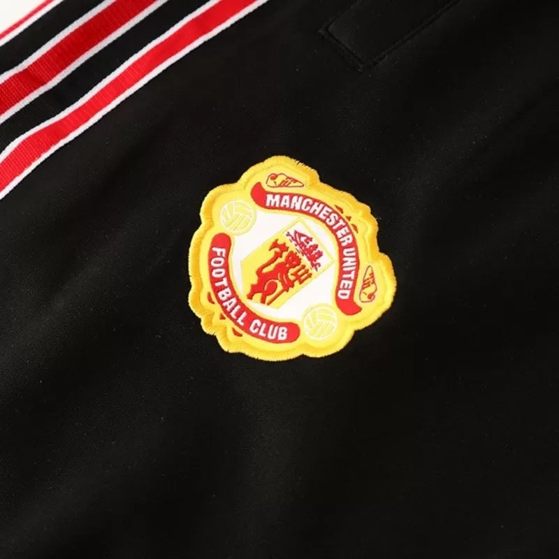 Manchester United Training Jacket Kit (Jacket+Pants) 2025/26 - Red&Black Top Koszulki Pilka Sklep