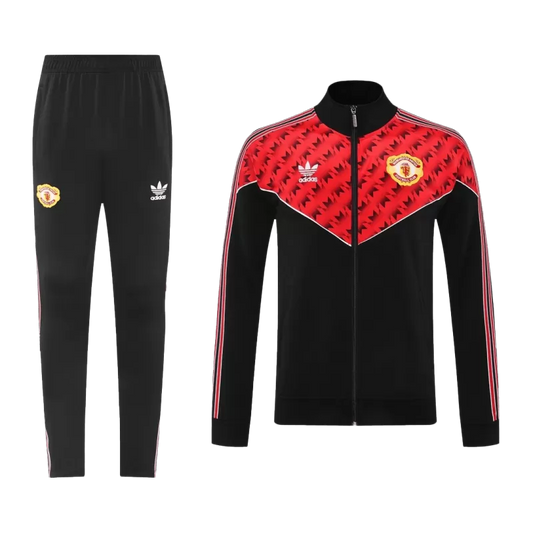 Manchester United Training Jacket Kit (Jacket+Pants) 2025/26 - Red&Black Top Koszulki Pilka Sklep