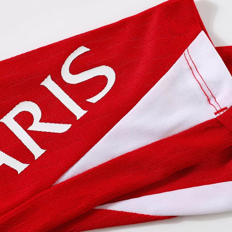 PSG 1/4 Zip Training Kit (Jacket+Pants) 2025/26 - Red Top Koszulki Pilka Sklep