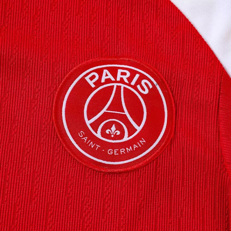 PSG 1/4 Zip Training Kit (Jacket+Pants) 2025/26 - Red Top Koszulki Pilka Sklep